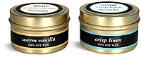 Gold Candle Tins