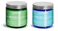 Blue & Green PET Holistic Skin Care Jars w/ Aluminum Caps  