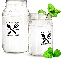 Mason Jar Restaurant Drink Containers  