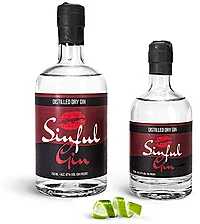 Glass Corked Liquor Bottles