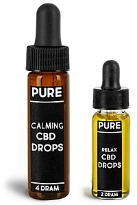 Glass CBD Hemp Oil Tincture Vials 