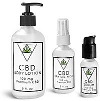 Glass CBD Topical Bottles   
