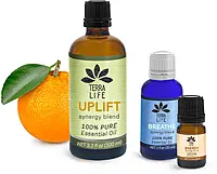 Amber & Blue Essential Oil Bottles