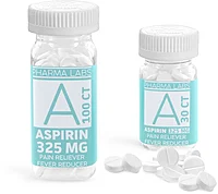 OTC Pain Reliever Bottles, Aspirin Bottles 