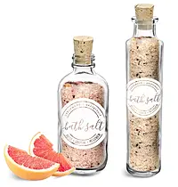 Glass Bath Salt Bottles with Corks