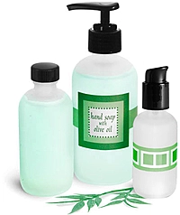 Glass Hand Soap Bottles