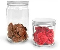 Glass Candy Storage Jars 