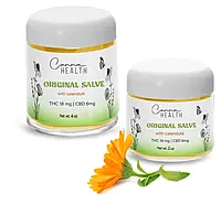 Clear Glass Cannabis Skin Care Jars w/ Dome Caps  