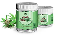 Glass Clear Cannabis Jars w/ White Child Resistant Caps 