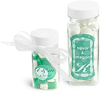 Clear PET Square Bottle Wedding Favor Ideas  
