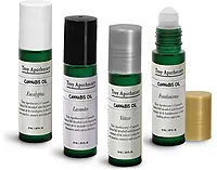 Clear Glass Roll On Bottles For Topical Cannabis 