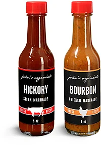 Glass 5 oz Sauce Bottles 