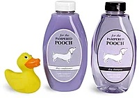 Oval Dog Shampoo Bottles    