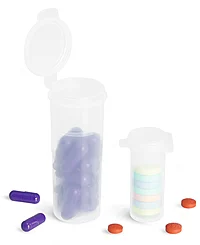 Plastic Hinge Top Vials  