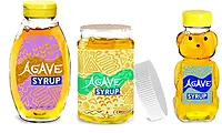 Food Supplement Packaging, Clear PET Agave Syrup Bottles & Jars