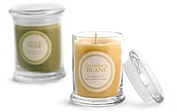   Glass Candle Jars with Lids   