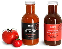 Glass Empty Sriracha Bottles