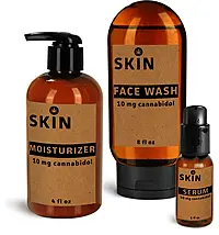 Amber Plastic Marijuana Bottles w/ Dispensing Caps For Infused Topicals  