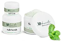 White Plastic Salt Scrub Jars