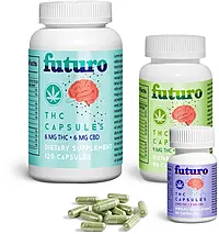 White Plastic Capsule Bottles w/ Child Resistant Caps 