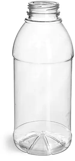 16 oz Clear PET Beverage Bottles (Bulk)