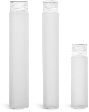 5 ml Natural Frosted Polypropylene Mini Cylinder Vials (Bulk), Caps NOT Included