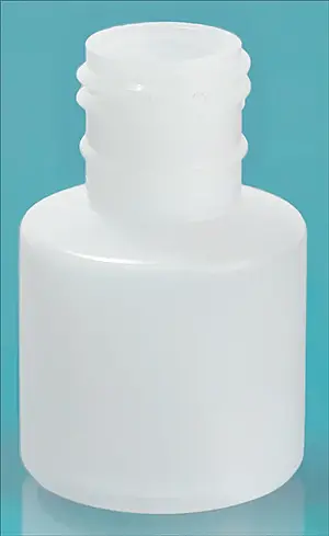 7 cc Natural HDPE Round Bottles (Bulk), Caps NOT Included