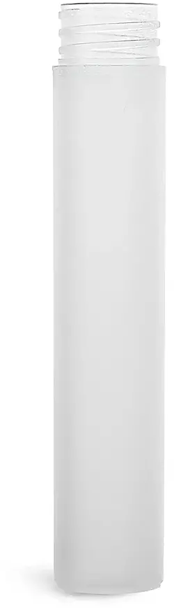 15 ml Natural Frosted Polypropylene Mini Cylinder (Bulk), Caps Not Included