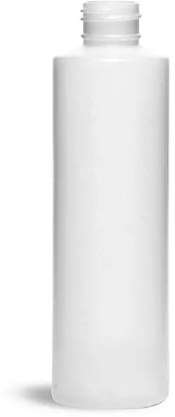 6 oz Natural HDPE Cylinder Bottles
