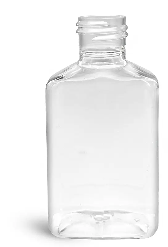 150 ml Clear PET Oblong Bottles (Bulk), Caps Not Inlcluded