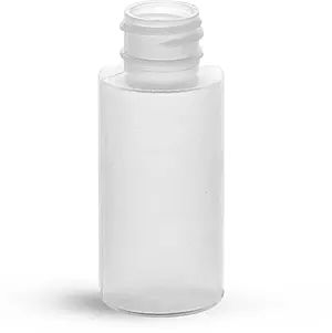 1 oz Natural LDPE (PCR) Cylinders, (Bulk) Caps Not Included