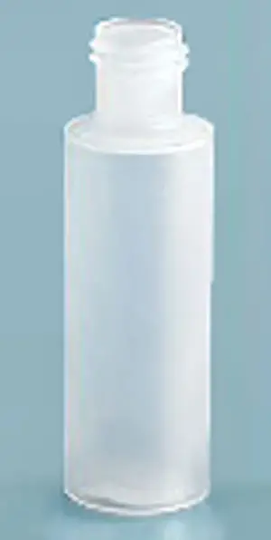 1/2 oz Natural LDPE Cylinder Bottles (Bulk), Caps NOT Included