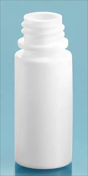 6 cc White LDPE Dropper Bottles, (Bulk) Caps NOT Included