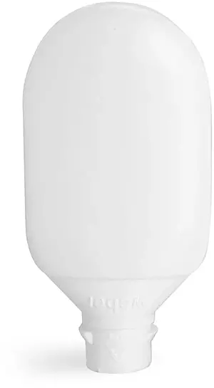 1/2 oz White HDPE Tottles (Bulk), Caps NOT Included