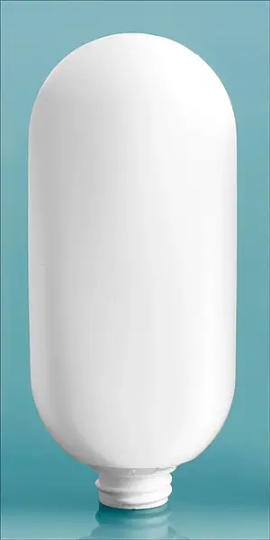 4 oz White White HDPE Tottles (Bulk) Caps NOT Included