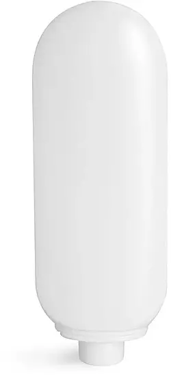 6 oz White HDPE Tottle  (Bulk), Caps Not Included