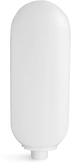 8 oz White HDPE Tottles (Bulk), Caps NOT Included