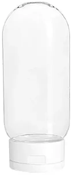 4 oz Clear PET Tottles w/ White Snap Top Caps