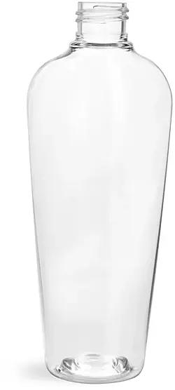 8 oz Clear PET Naples Oval Bottles (Bulk), Caps NOT Included