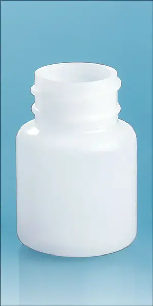 30 cc Natural HDPE Pharmaceutical Round Bottles (Bulk), Caps NOT Included