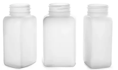 160 cc Natural HDPE Pharmaceutical Oblongs (Bulk), Caps Not Included