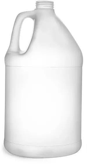 1 gal Natural HDPE Bottles (Bulk), Caps NOT Included