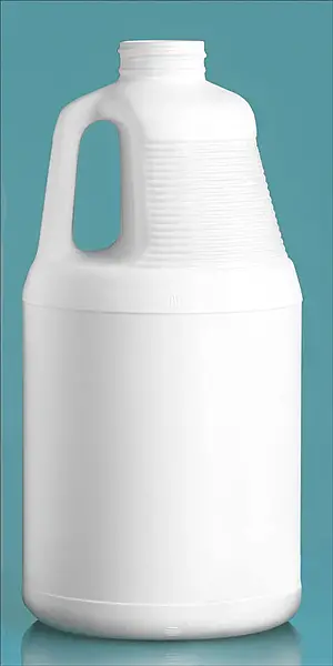 1/2 Gal White HDPE Jugs (Bulk), Caps NOT Included