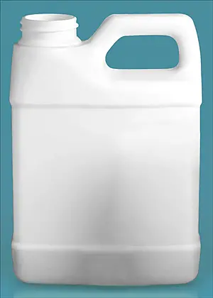 16 oz White HDPE F-Style Jugs (Bulk), Caps NOT Included