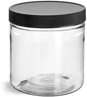 8 oz Clear Pet Straight Sided Jars