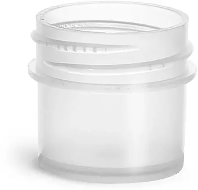 1/4 oz Natural Polypropylene Jars (Bulk), Caps Not Included