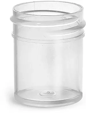 1/2 oz Natural Polypropylene Jars (Bulk), Caps Not Included