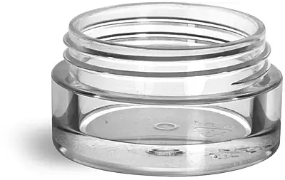5 ml Plastic Jars, Clear PET Jars (Bulk) Caps NOT included