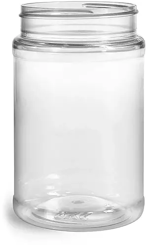 16 oz Clear PET Food Jars (Bulk), Caps NOT Included