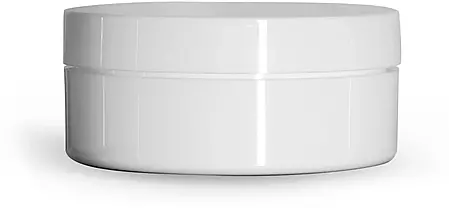 4 oz White Polypropylene Thick Wall Jars w/ Lined Caps